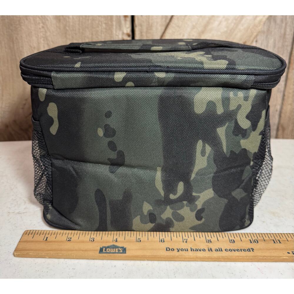ExtraCharm Insulated Camo Cooler Lunch Bag Multipocket Lunch Box Collapsible - Picture 11 of 12